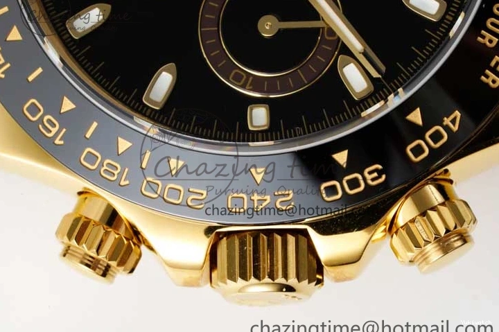 QF Dial Rubber Oysterflex on Daytona SA4130 Edition 1:1 Best Black Strap 116518 0409